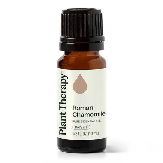 Plant Therapy Roman Chamomile Essential Oil, 10 mL (1/3 oz), 100% Pure, Undiluted, Great for Essential Oil Diffusers, Promotes Restful Sleep, Supports Healthy Skin