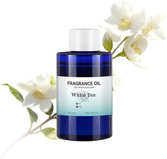 JEPEErbz White Tea Essential Oil(100ml / 3.4oz), Essential Oils for Diffuser, Natural & Long-Lasting, Elegant Fragrance Suitable for Home, Spa & Hotel