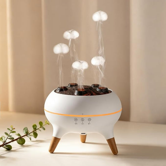 Essential Oil Diffuser for Home, Bedroom Humidifiers, Air Scent Aroma Aromatherapy Ultrasonic Humidifier Machine Timer Small Mini difusor de Aromas para casa Living Room Office Decor Gifts Jellyfish