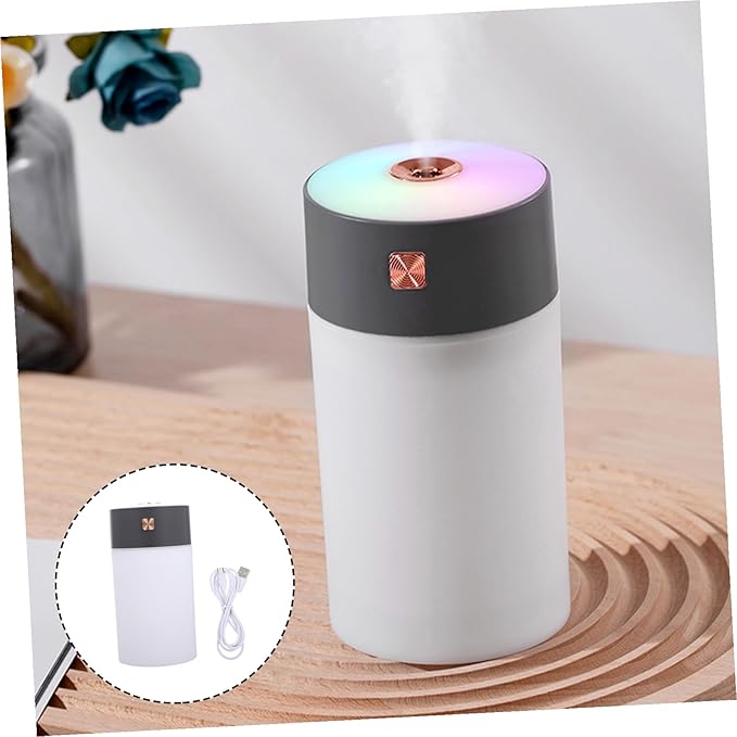 NUOBESTY Multipurpose USB Desktop Air Freshener Humidifier with Essential Oil Diffuser Portable Low-Noise Vehicle Aromatherapy Mist Maker for Bedroom Office Travel Moisturizing Dry Skin