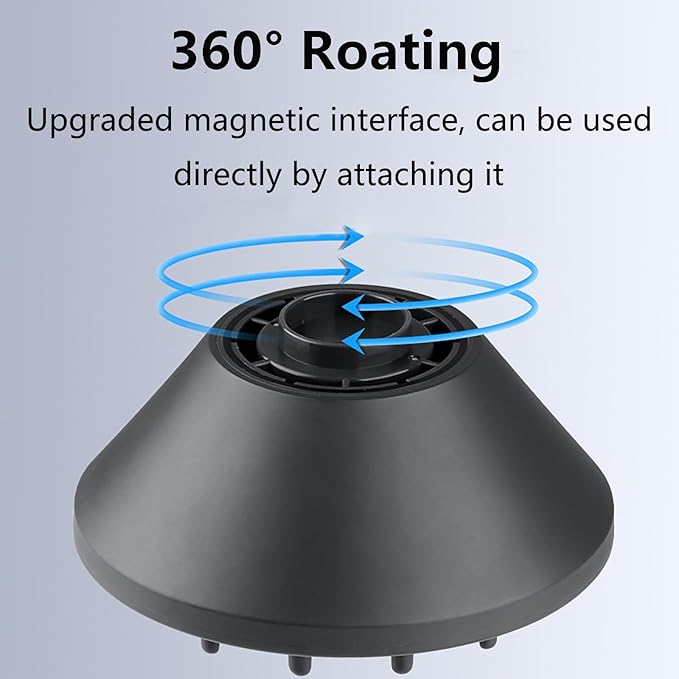 Diffusion Nozzle for Laifen Swift LF03 Series SE Series Hair Dryer, 360° Rotating Magnetic Diffuser Nozzle Fluffy Smooth Anti-fly Attachment