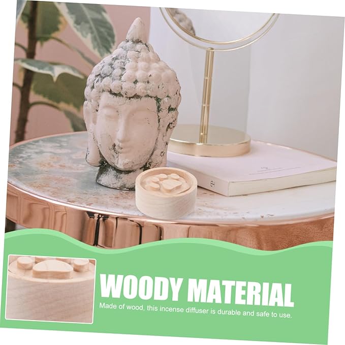 Wooden Aromatherapy Diffuser Car Essential Oil Diffuser Non-Flame Maple Wood Scented for Home and Office Interior Air Freshener