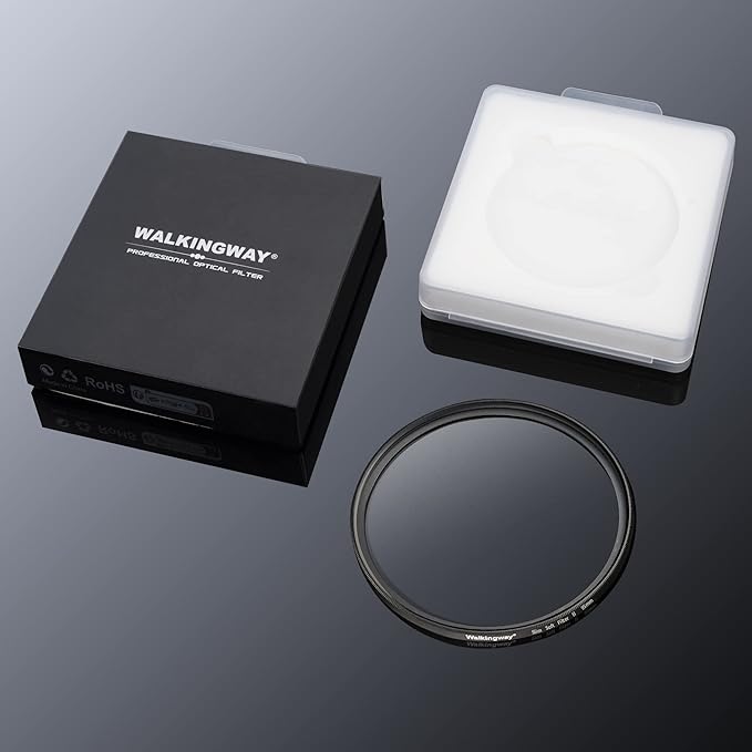Walking Way 39mm White Mist Diffusion Filter Set (Soft 1 & 2), Soft Focus Dreamy Fog Effect Lens Filter 2pcs, Softening Diffuser For Video/Vlog/Portrait, Ultra-Slim Frame, Optical Glass, No Vignetting