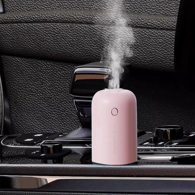 Cool Mist Humidifiers USB Desktop Humidifier with Night Light with 3 Mist Modes Low Energy Home Easy to Clean,for & Essential Oil Diffuser 360 Rotation Nozzle(Sakura Powder)
