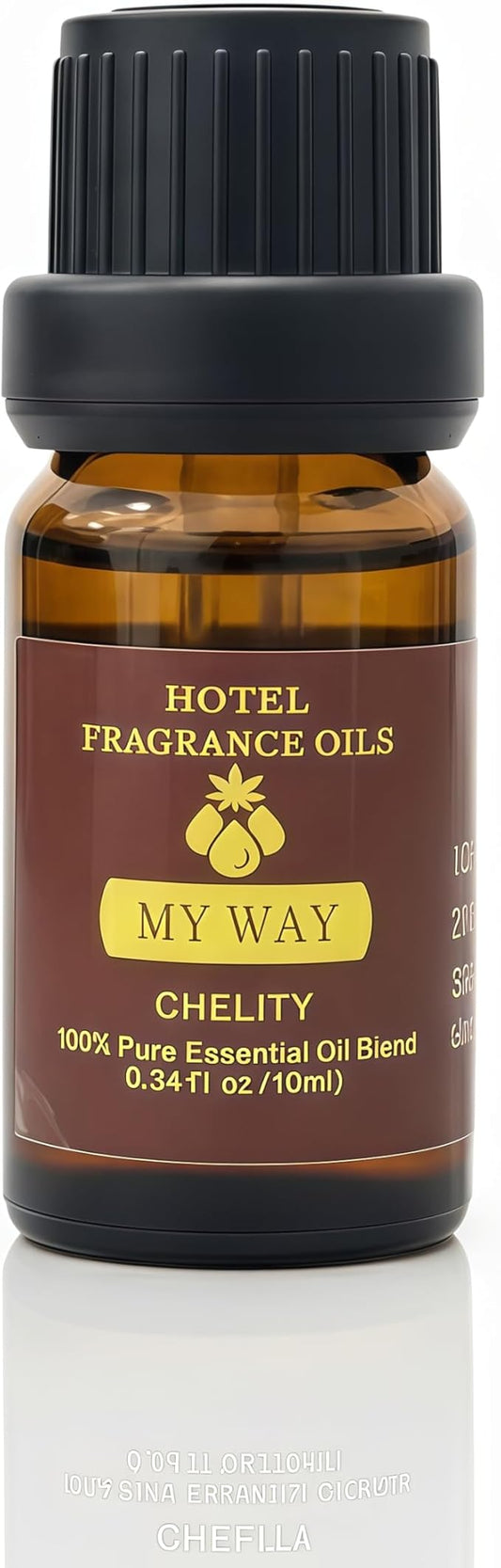 Hotel Diffuser Oil Essential Oils Set, Inspired by Luxury 5-Star Hotel, Baccarat Rouge, Dream On, Dubai, My Way, Santal, Fragrance Oil Set (10(ML), My Way)