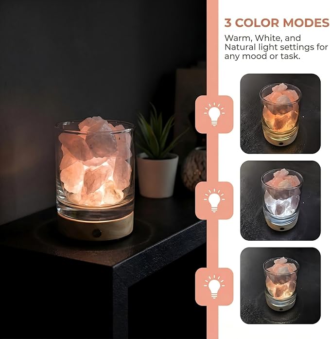 Himalayan Mineral Essential Oil Diffuser, Essential Oil Aromatherapy Lamp Gift Set, Natural Aromatherapy Diffuser for Home and Office Use, Relieves Stress and Purifies The Air