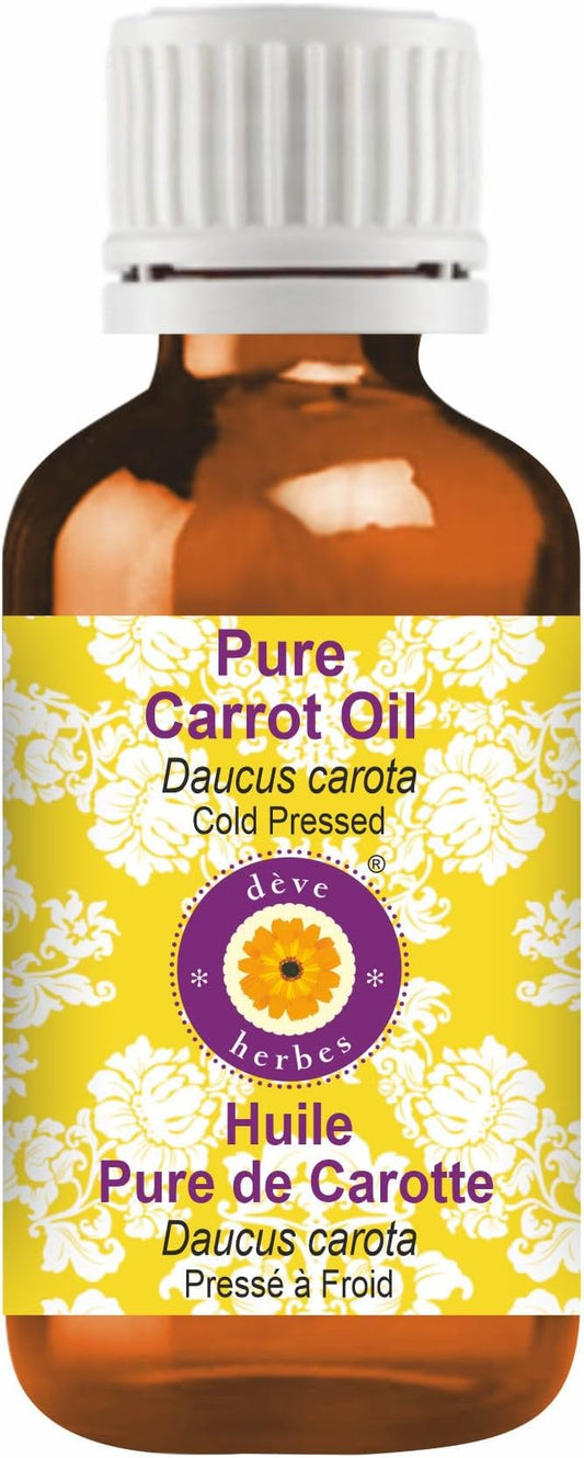 Deve Herbes Pure Carrot Oil (Daucus carota) Cold Pressed 50ml (1.69 oz)