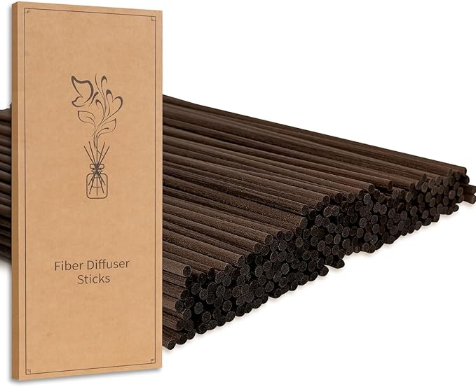 90Pcs Reed Diffuser Sticks-7.5Inch/4mm Brown Rattan Wood Sticks Reed Sticks Essential Oil Aroma Diffuser Reeds Aroma Fragrance Refills (4mm X 19cm (90pcs))