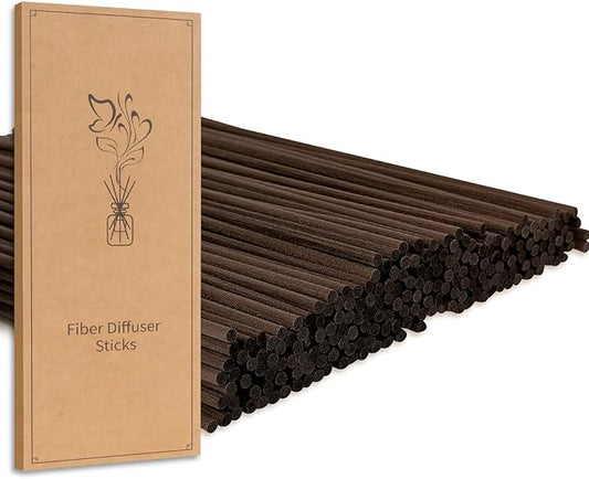 90Pcs Reed Diffuser Sticks-10Inch/4mm Brown Rattan Wood Sticks Reed Sticks Essential Oil Aroma Diffuser Reeds Aroma Fragrance Refills (4mm X 25cm (90pcs))