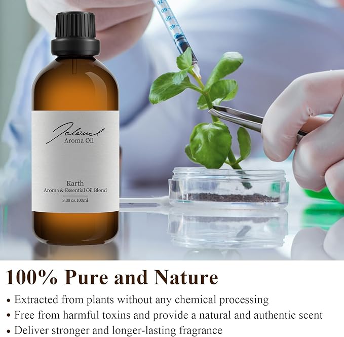 JCLOUD Karth Essential Oil for Air Machine | Hotel Scent - Pure Aromatherapy Diffuser Oil With Bergamot, Orange and Amber, Home Luxury & Hotel Scents for Essential Oil Diffusers - 100mL