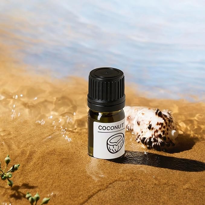 Essential Oils Set Gold Coast Series Set of 6 100% Pure Oils kit - Sweet Orange, Grapefruit, Lemon, Coconut, Tea Tree, Eucalyptus 10ML Suitable for Candle Making Diffuser