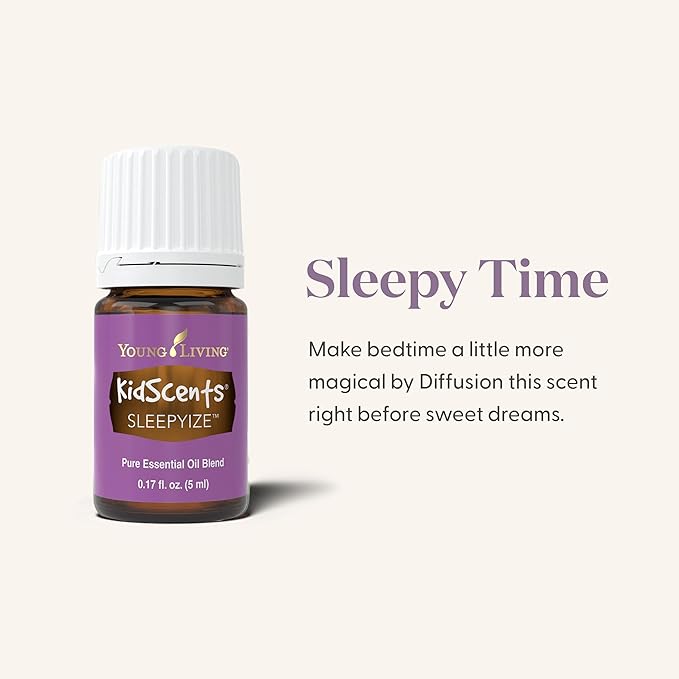 KidScents SleepyIze 5ml by Young Living - Calming Bedtime Routine - Natural Sleep Support for Kids - Lavender Essential Oil Blend - Aromatherapy for Relaxation and Diffusion