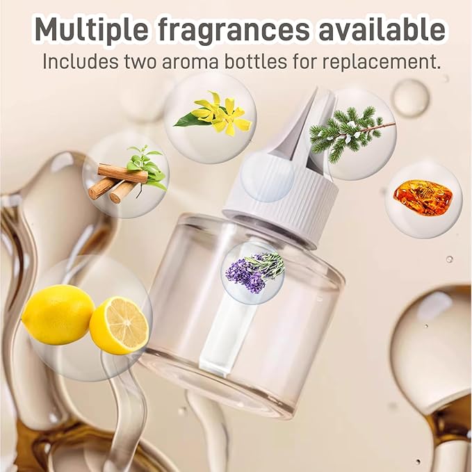 Open Air Plug-in Essential Oil Diffuser Starter Kit, 2-Pack – 30-Day Freshness, Pet & Child Safe, Ideal for Small & Medium Rooms (Chamomile Scent)