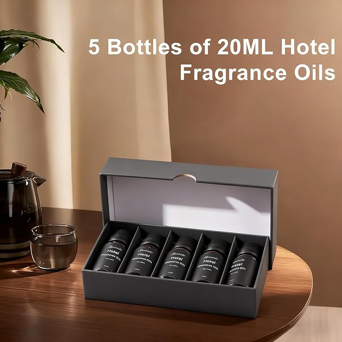 Hotel Collection Diffuser Oil Gift Set, 20ML Luxury Essential Oils Kit for Diffusers Refill for Home Fragrance Oils Inspired by The Ritz Carlton Westin Hilton Marriortt and Four Seasons