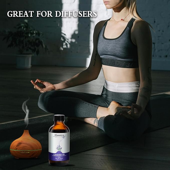 Lavender Essential Oil, 4Fl.Oz (118ML) 100% Pure&Natural Essential Oils Singles for Aromatherapy Diffusers, Humidifiers,DIY Candle and Soap Making, Gift,Plant Scent Chrstmas Gifts, Lavender