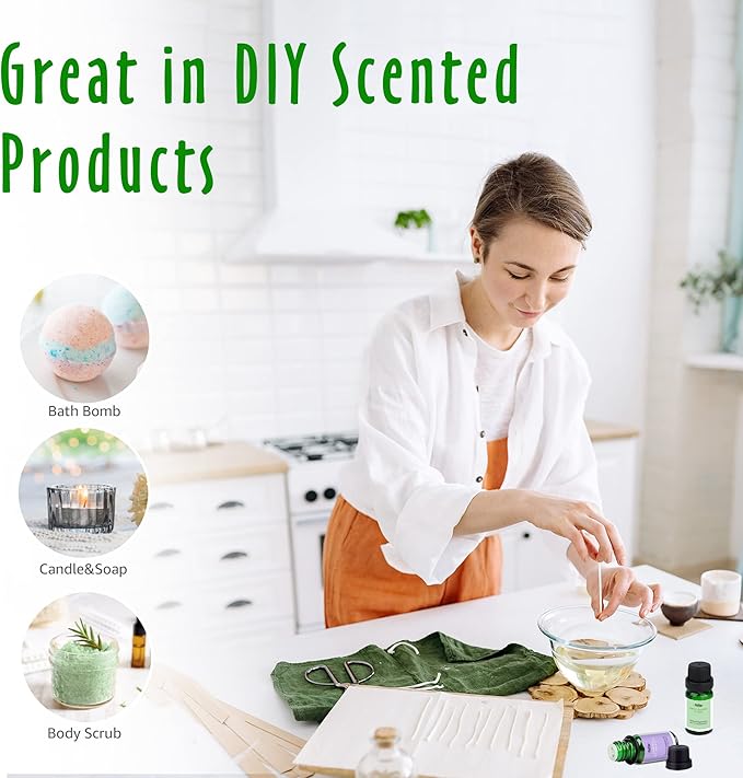 Spring Fragrance Oil Set- MitFlor Premium Essential Oils for Diffusers for Home, 10mlx6, Spring Refreshing Scents, Fragrance Oils for Candle Soap, Perfume and More, Ideal Fragrance Gift