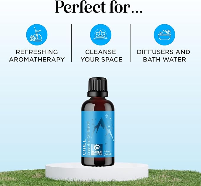 Mint Essential Oil Blend for Diffuser - Refreshing Mint Oil Diffuser Essential Oils with Cooling Peppermint Spearmint Bergamot and Eucalyptus Oils - Pure Aromatherapy Oils for Diffuser
