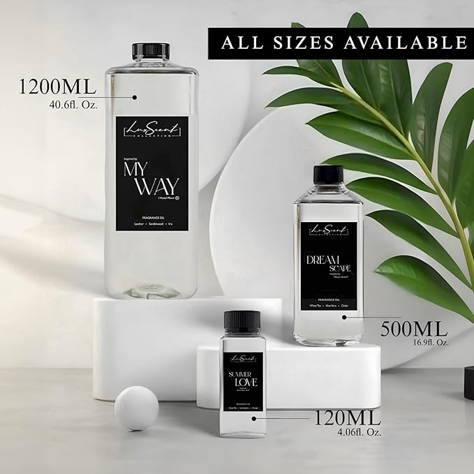 Summer Love Aroma Essential Oil 120ML - A Fusion of Green Tea, Lemongrass, Lily, Amber & Musk - Inspired by Delano Beach Club - Luxury Hotel Diffuser Oil - Aromatherapy Diffuser Oil