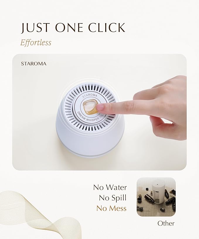 Calm (Lavender Essential Oil Refill), Compatible with STAROMA Waterless Essential Oil Diffuser – Premium Aromatherapy Fragrance, Gentle and Consistent Scent – for 200 sqft Small Home, Office, Car