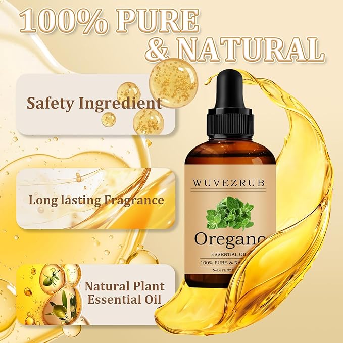 Oregano Essential Oil 120ML - 100% Pure and Natural Oils for Aromatherapy Diffuser - 4 Fl Oz/Oregano