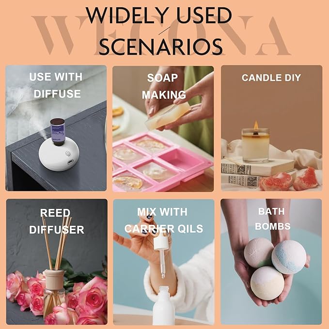 Fall Essential Oils Set - Pure Plant Extracts, Oil Diffuser Essential Oils, Essential Oils for Diffusers for Home, Includes Citrus Burst, Freshness, Cozy Reunion, Fiesta, Leaf Aroma, Aromatic