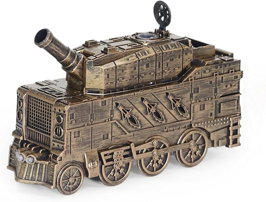 300ml Train Humidifier Aroma Diffuser Christmas Essential Oil Diffuser Vintage steam Dual Mist Modes Cool Mist Air Desktop(Bronze)