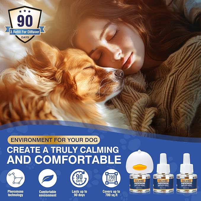 Anxiety Relief Reduce Barking Aggression Fighting Dog Pheromone Calming Diffuser Stress Appeasing Pet Pheromones Diffuser to Calm Kit