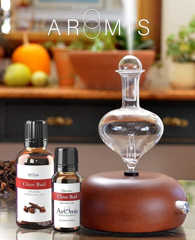 ArOmis Clove Bud Essential Oil - 100% Pure Therapeutic Grade - Undiluted, Premium Oil - 150 Micron Filtered, Perfect for Aromatherapy Diffusers (10ml / .34 fl oz)