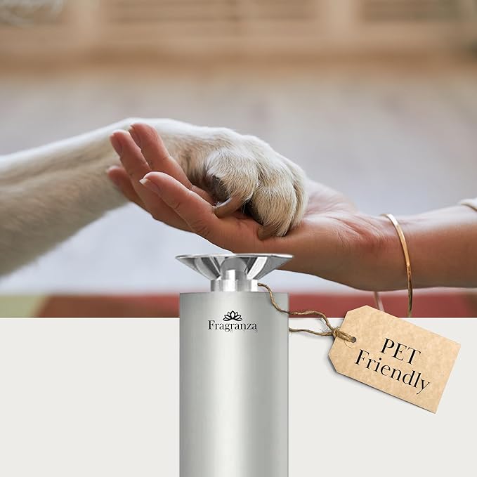 Siena Waterless Aromatherapy Diffuser by Fragranza613 | Bluetooth Enabled, Large Coverage 1,000 sq/ft, Whisper-Quiet, Elegant Design, Safe for Pets & Kids (White)