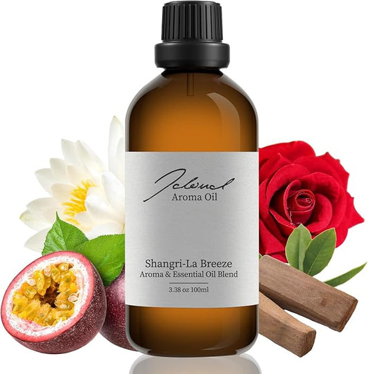 JCLOUD Shangri-La Breeze Essential Oil Inspired by Shangri-La Hotel | Hotel Scent - Pure Aromatherapy Diffuser Oil with Cedarwood and Sandalwood, Home Luxury & Hotel Scents for Diffuser - 100mL