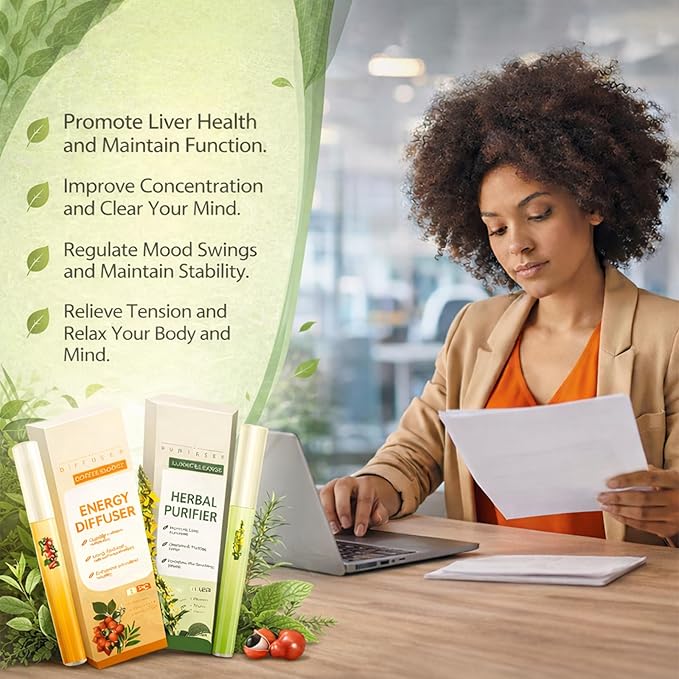 Mullein Herbal Diffuser Pen – Smokeless Inhaler for Quitting Smoking, Lung Cleansing with Mullein Thyme & Mint – Flavored Air Freshener, 2 Sticks Vaporless