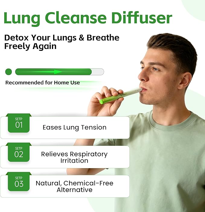 Herbal Diffuser Duo, Detox and Energy Diffuser Pens with Extract of Mullein, Natural Caffeine and Other Biotanicals, 100% Natural Swap - Up to 600 Uses (Varies by Usage), Home & Work Duo