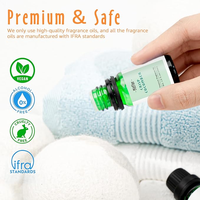 Summer Essential Oils for Diffusers for Home, MitFlor Fragrance Oil Set, Soap & Candle Making Scents, 6x10ml with Ocean, Midsummer Night, Pineapple and More, Aromatherapy Diffuser Oil Gift Set
