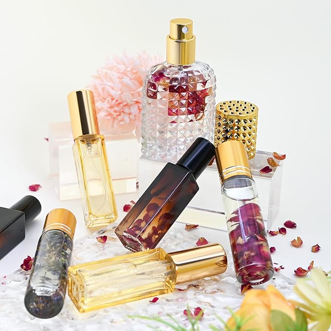 TSVATE DIY Perfume Making Kit for Women- Roller Perfume Making Kit, Travel Perfume Set with Essential Oil, Spray Bottles, Make Your Own Scent, Roller Fragrance Christmas Gifts for Women Girls
