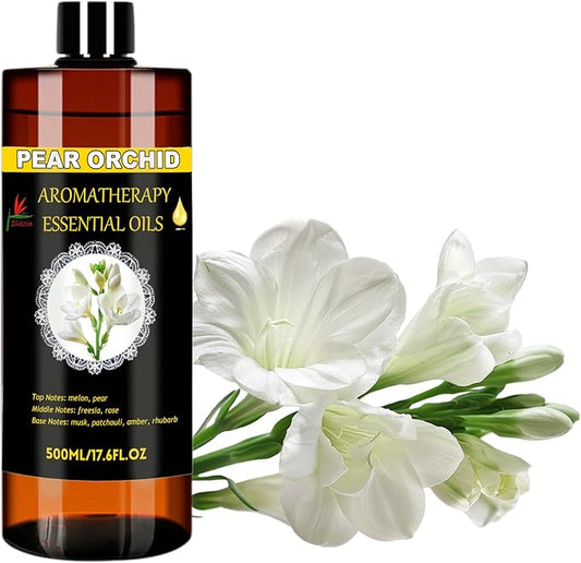 Essential Oils Diffuser Oil Refill 17.6fl.oz Large Volume Plant-Based Formula Aromatherapy Oil Air Refreshing Odor Reducing Long Lasting Scent Home Hotel Office Use Elitzia ET500EO2
