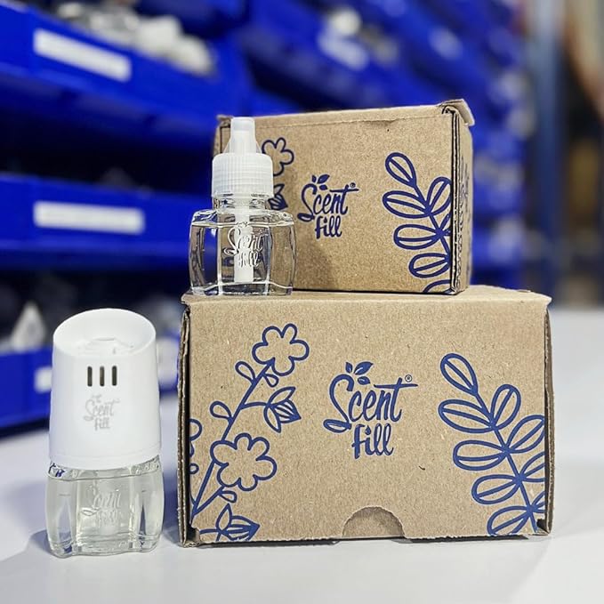 Scent Fill 100% Natural Cherry Almond Twist Plug in Air Freshener, Scented Oil Refills, 3 Refills