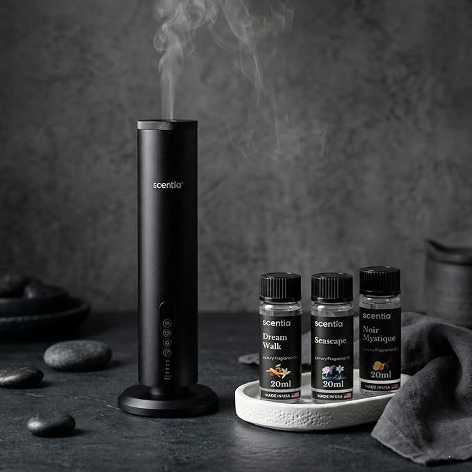 Scentia Luxury Fragrance Collection Diffuser Oils – 3×20 ml Aromatherapy Set | Premium Scents Inspired by 5-Star Destinations | Long Lasting Aroma, Gift-Ready Essential Oil Blend