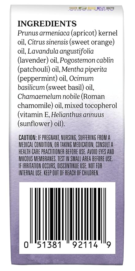 Aura Cacia Chill Pill Roll-On Essential Oil Blend, Sweet Orange, Lavender, Peppermint, Basil, Patchouli, Roman Chamomile in Apricot Kernel Oil | 0.31 Fl Oz (Pack of 1)