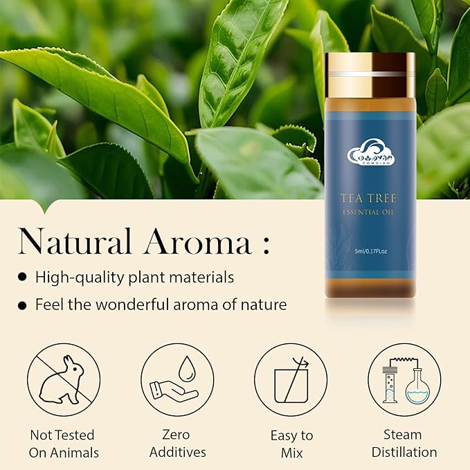 Essential Oils Set, 14 Pcs Fragrance Oils for Skin, Diffusers for Home, Laundry, Fragrance, Candle Making - Tea Tree, Rosemary, Lavender, Vanilla, Eucalyptus and More
