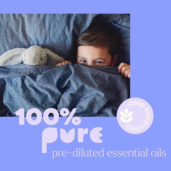 Plant Therapy Kids Sweet Slumber Essential Oil Blend Pre-Diluted Roll-On 10 mL (1/3 oz) 100% Pure, Soothing Aromatherapy for Better Sleep
