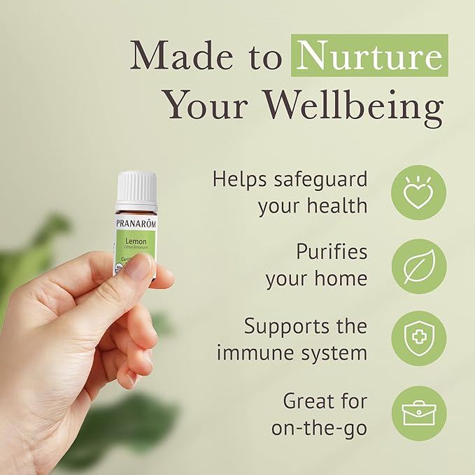 Pranarom - Top 5 Essential Oil Kit (5-Pack of 5ml) - Lavender, Peppermint, Tea Tree, Eucalyptus, and Lemongrass - 100% Pure Essential Oil | USDA and ECOCERT Certified Organic