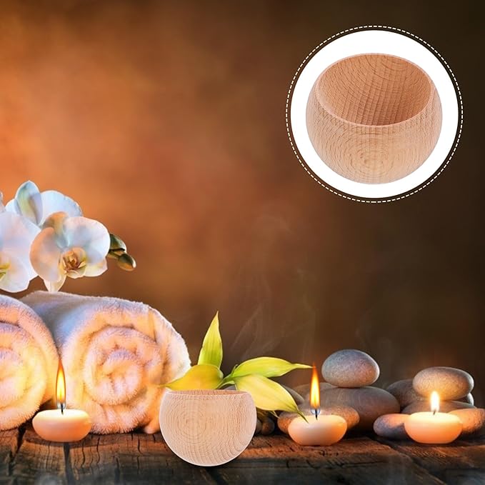 VILLCASE Wooden Essential Oil Diffuser Ball Small Beechwood Aromatherapy Perfume Diffuser for Home Office Car Fragrance