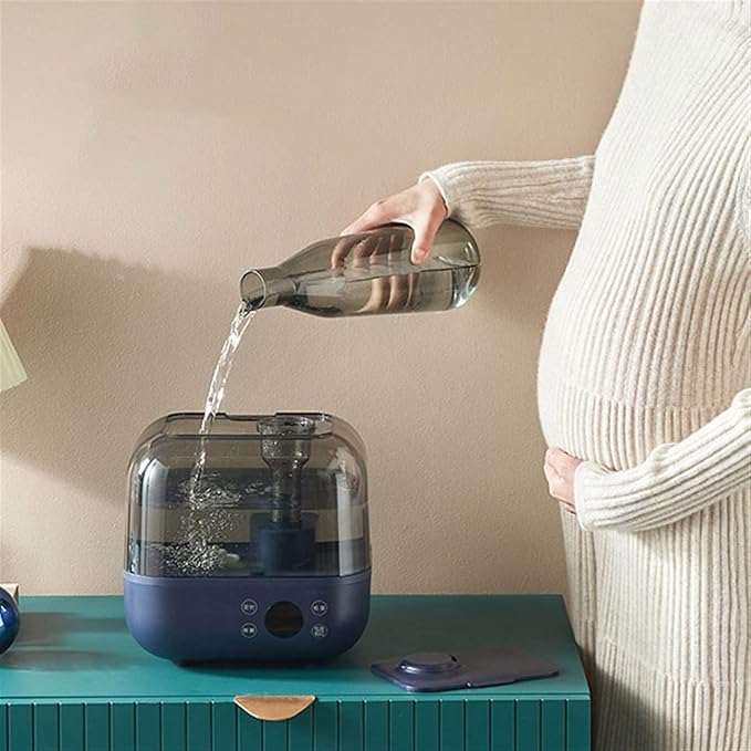 5L Large Capacity Humidifier Home Mute Smart Constant Humidity Timing Humidifier, Waterless Automatic Power Off, Top Fill Oil Diffuser with Adjustable -360° Rotation Nozzle Cool Mist Humidi