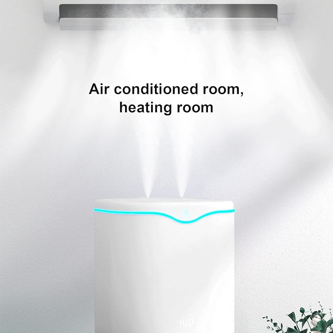 FLEXMAN Double Spray Aroma Diffuser, 2L USB Powered Silent Air Humidifier for Home Bedroom Office