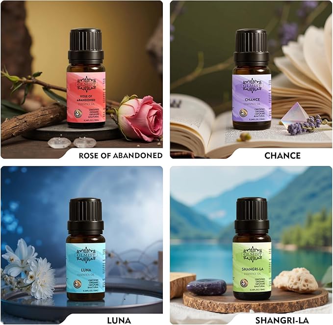 Essential Oils Set Classic Fragrance Oil for Variety Uses for Diffusers for Men, Diffuser Oils Scents for Party and Home As Great Gift for Men, Romantic Haven Kit