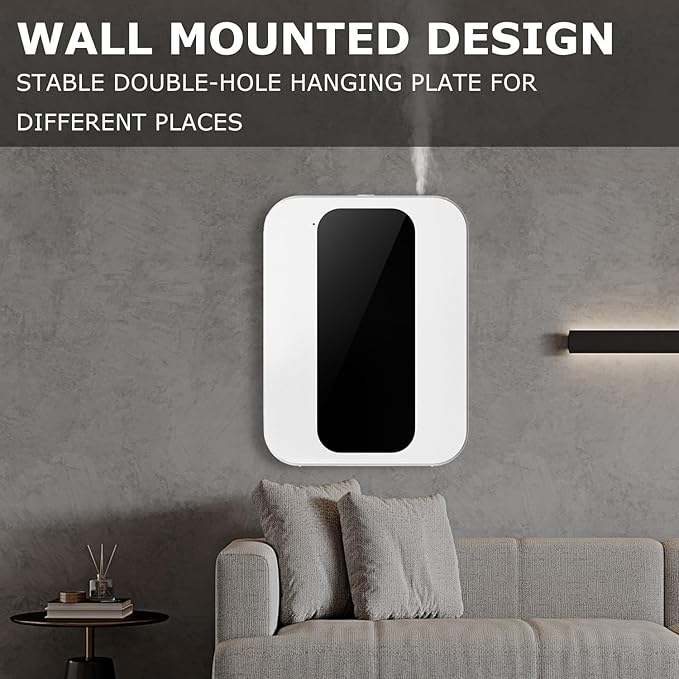 Hotel Scent Diffuser Kit, Includes 2 Premium Oils, House Scent Machine, 500ml Large Capacity Aromatherapy Machine, Cover 3500 Sq.Ft, Waterless Essential Oil Diffusers for Home Large Room, Office-White