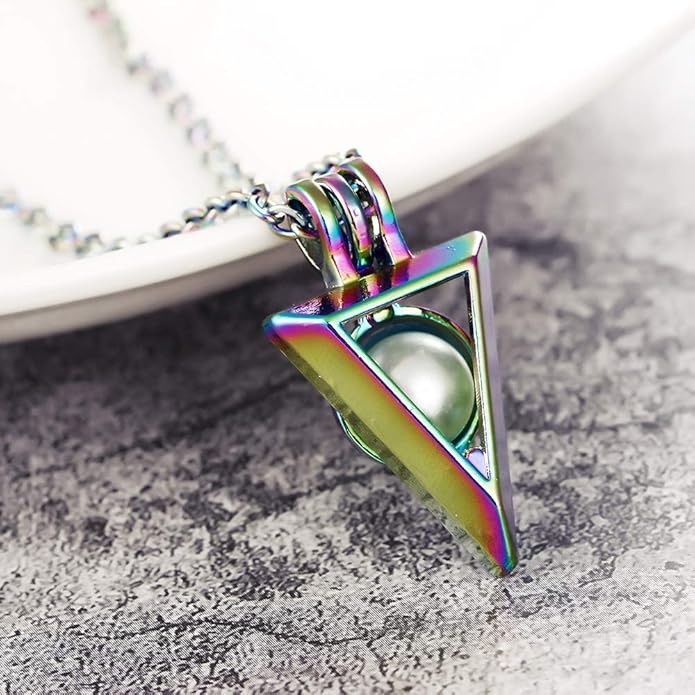 Mixed Pearl Cage Locket Pendants Set, Essential Oil Diffuser DIY Necklace Bracelet Jewelry Making Craft, Bulk Beads Aromatherapy Diffuser Charms Gifts for Women Girls