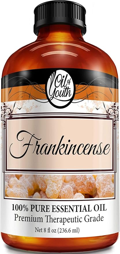 Oil of Youth Frankincense Essential Oil 8 oz – Pure & Therapeutic Grade Frankincense Essential Oil