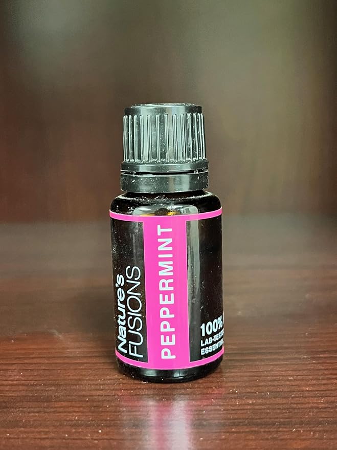 Nature's Fusions Peppermint (Supreme), 100% Pure and Natural Essential Oils, Undiluted, Therapeutic Grade for Aromatherapy and Topical Use, .5 Fl Oz (Pack of 1) (15 mL)