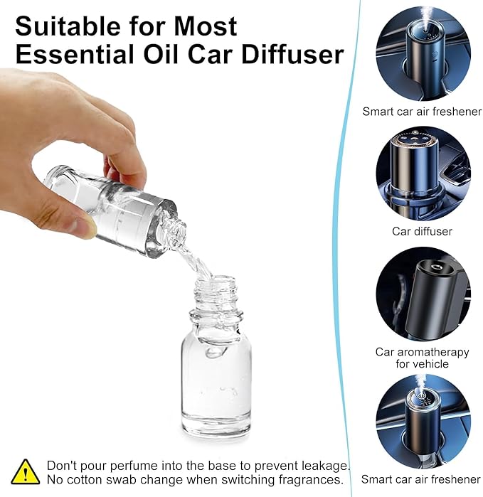 Amor Lyris 3.5OZ/100ml Large Car Air Freshener Refill, CO01/Dedicated Perfume Long Lasting Air Fragrance Essential Oil Diffuser 6 Months, Car Diffuser Refill Made of Natural Plant Extracts